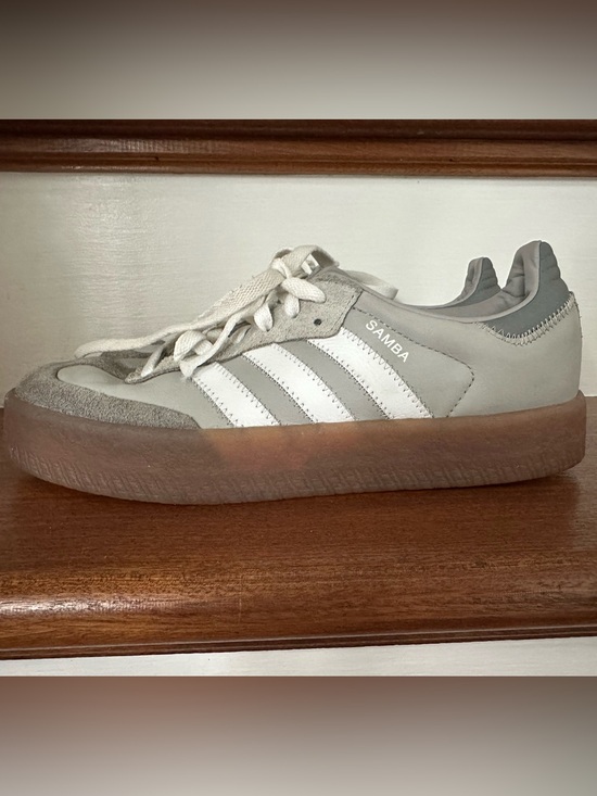 adidas Shoes - adidas Samba Low-Profile Sneaker in Gray, White & Gum